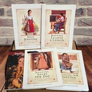 American Girl Josefina 5 Books Pleasant Company White Covers Meet/Changes/Lesson